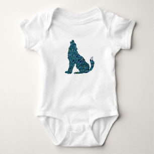 Body Para Bebê Wolf Drawing Jersey Bodycase