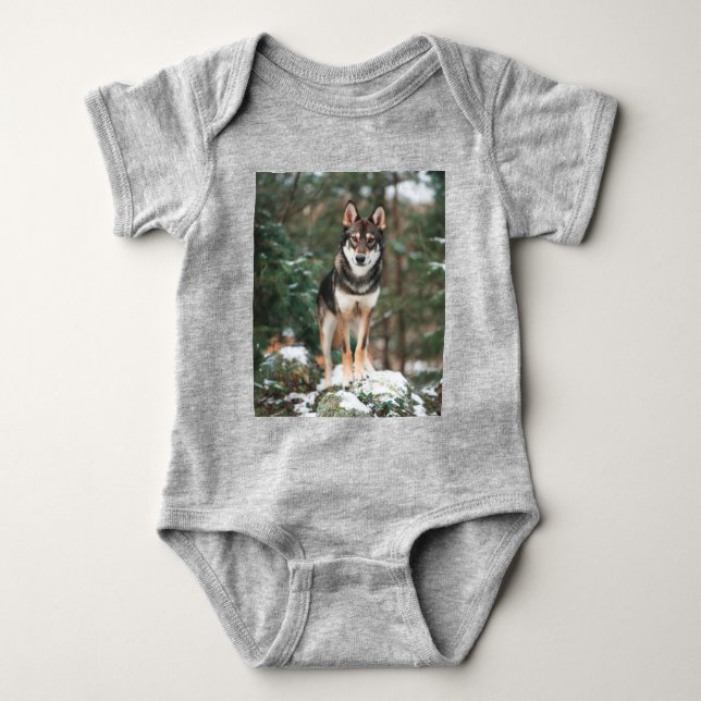 Body Para Bebê Wolfdog (Frente)