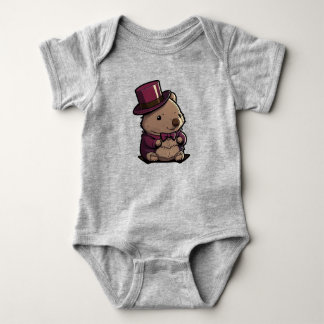 Body Para Bebê Wombat Adorável