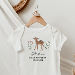 Body Para Bebê Woodland Fawn Flowday