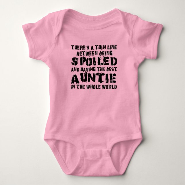 Body Para Bebê world's greatest auntie baby bodysuit (Frente)