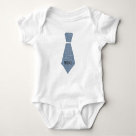 Body Para Bebê Xadrez de Gingham Azul Personalizado