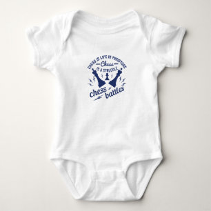 Body Para Bebê Xadrez - Xadrez é a vida em miniatura