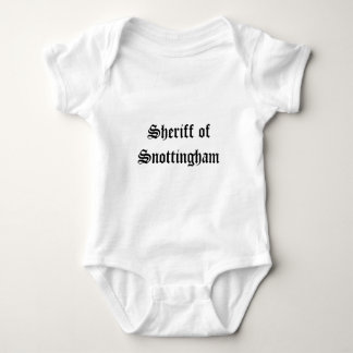 Body Para Bebê Xerife De Bebê Snottingham
