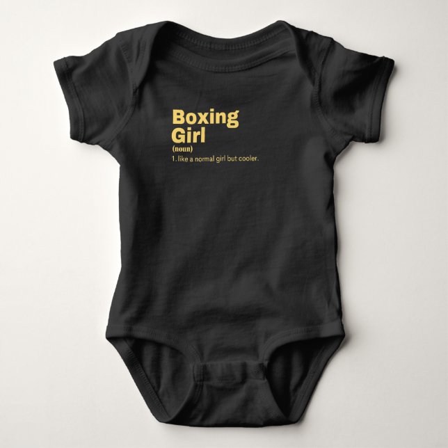 Body Para Bebê xing Girl - Boxing (Frente)