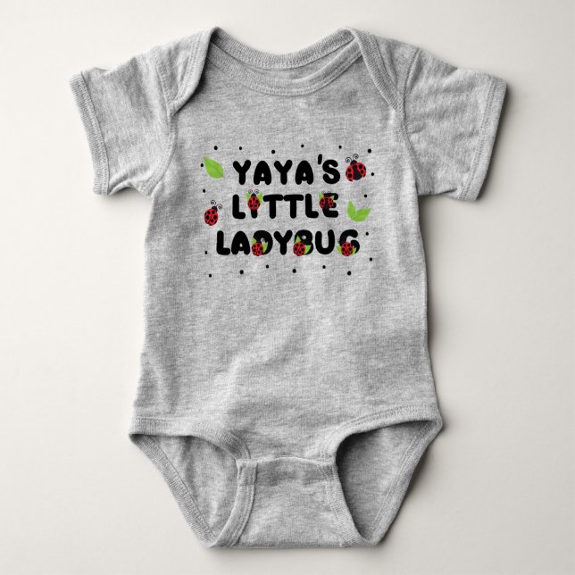 Body Para Bebê Yaya's Little Ladybug - Cute  (Frente)