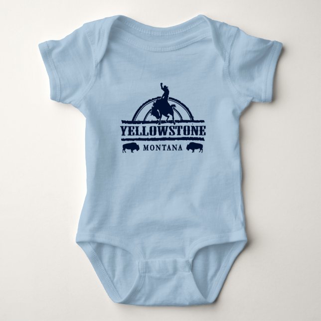 Body Para Bebê Yellowstone Montana (Frente)