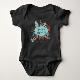 Body Para Bebê Yiddish-Vokh Ale Yor! Bebê Bodysuit