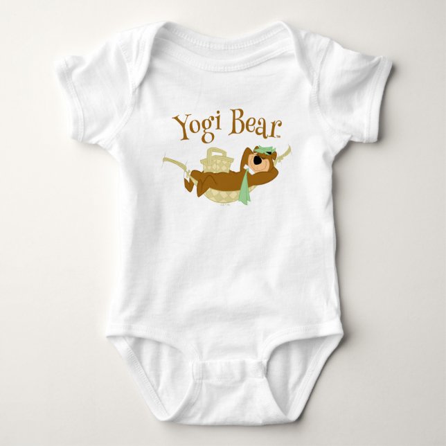 Body Para Bebê Yogi Bear Picnic Hammock Nap Time (Frente)