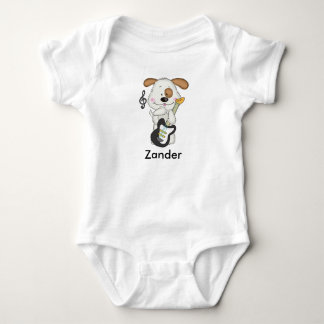 Body Para Bebê Zander's Rock and Roll Puppy