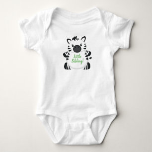 Body Para Bebê Zebra Chá de fraldas Green