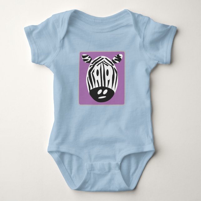 Body Para Bebê Zebra Design (Frente)