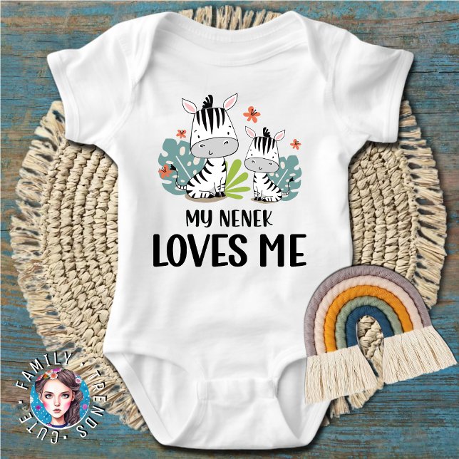 Body Para Bebê Zebra Minha Nenek Me Ama (Criador carregado)