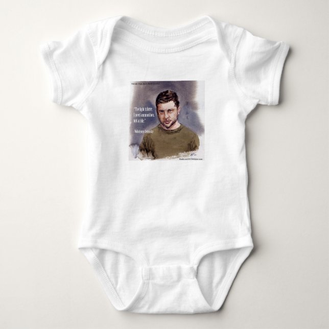 Body Para Bebê Zelensky, Volodymir Bodysuit para Bebê (Frente)