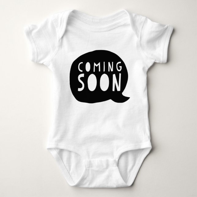 Body Para Bebê Zwanger: Coming soon (Frente)