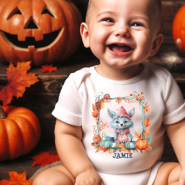 Body Personalizado de Halloween para Bebê com Rapo