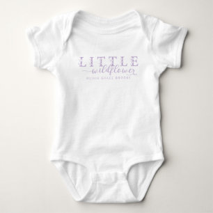 Body Personalizado Little Wildflower para Bebê