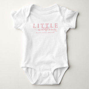 Body Personalizado Little Wildflower para Bebê