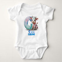 Body Personalizado para Bebê – C é de Vaca