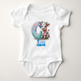 Body Personalizado para Bebê – C é de Vaca