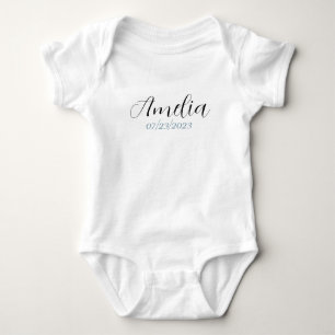 Body Personalizado para Bebê - Nome & Data de Nasc