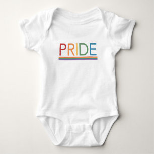 Body PRIDE Arco-íris para Bebê