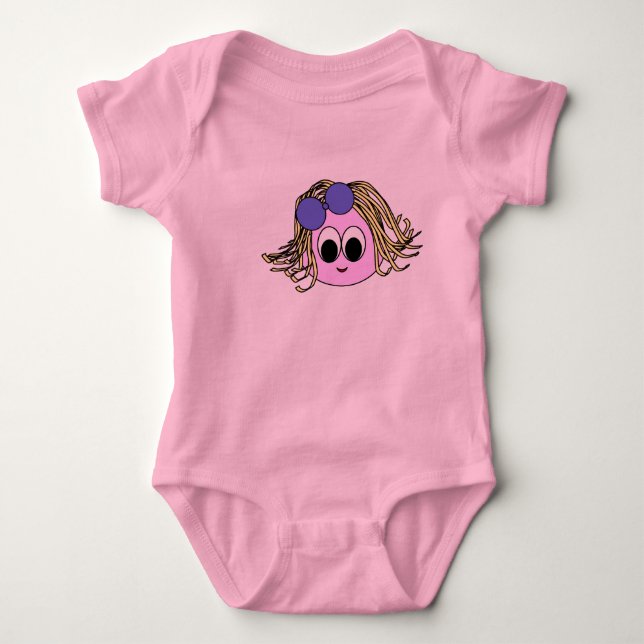 Body Rosa de Polvo do Verão para Bebê (Frente)
