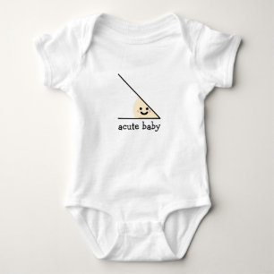 Bodysuit agudo da camisa do bebê uma parte