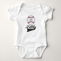 Bodysuit customizável da camisa do bebê do basebol