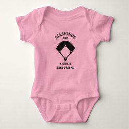 Bodysuit da camisa do bebê do basebol do amigo de