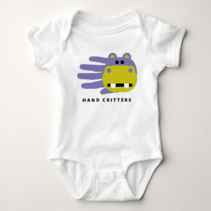 Bodysuit do t-shirt do bebê do hipopótamo
