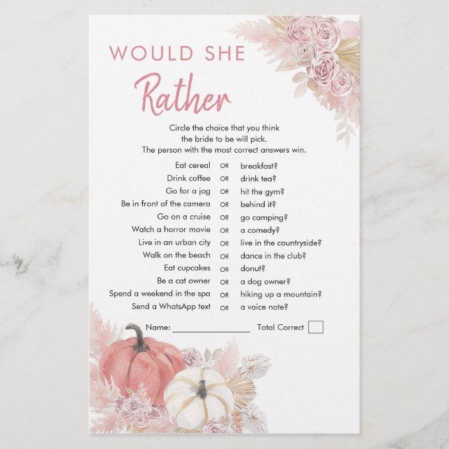 Boêmia Cai no Amor Pumpkin Ela Preferencialmente (Frente)