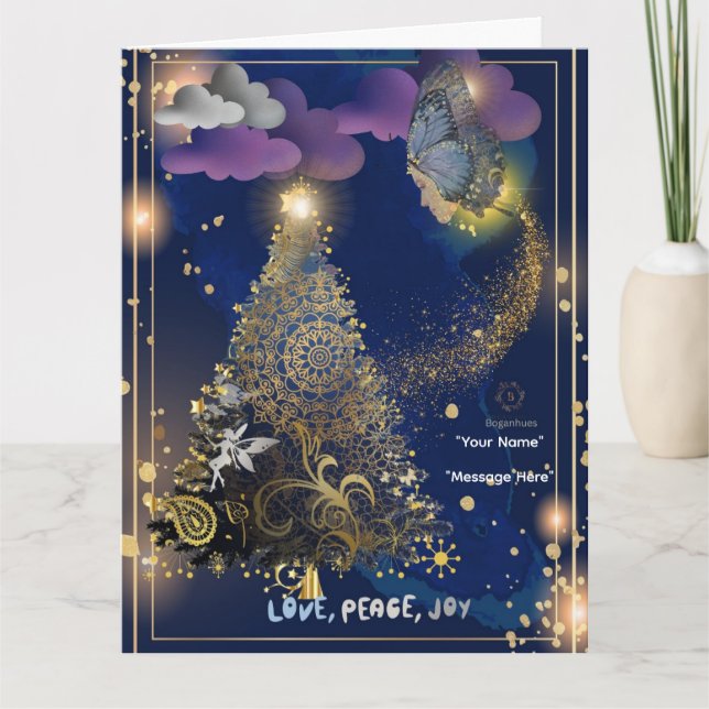 Boganhues Impressão de Cartão de Saudação Dobrado  (Frente)