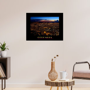 Bogotá Night Panorama Poster