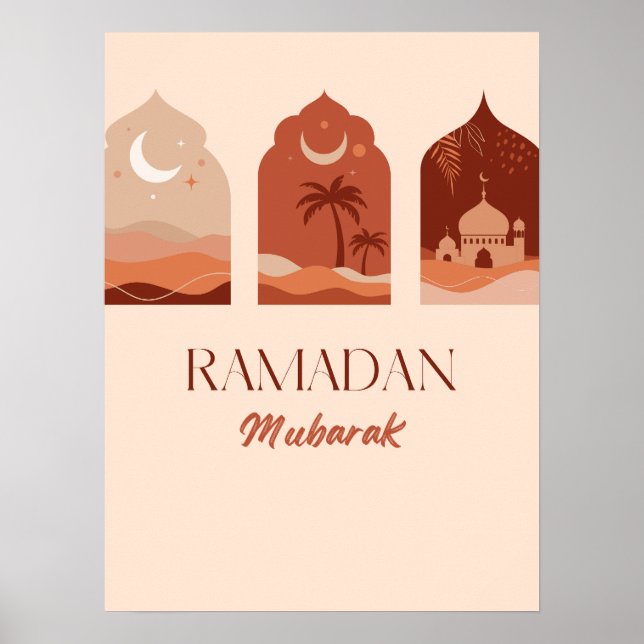 Bohemian Aestético Ramadan Kareem Ramadan Poster (Frente)