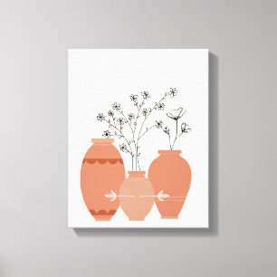 Bohemian Boho Art Abstrato Stretch Canvas Print