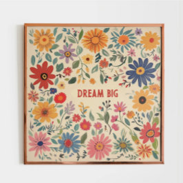 Bohemian Floral Custom Art Impressão