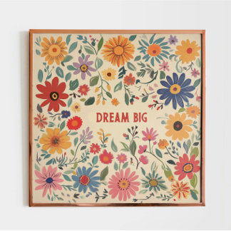 Bohemian Floral Custom Art Impressão