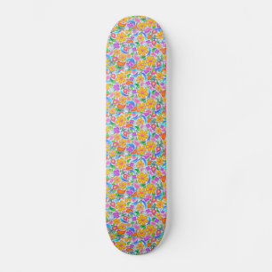 BOHEMIAN FLORAL FLORAL GIRLS SKATEBOARD DECK