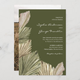 Bohemian Palm Deixa Convite para Casamento com Fot
