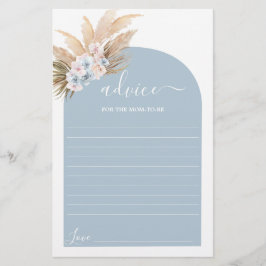 Bohemian Pampas Grass Advice para a Mãe Ser Cartei