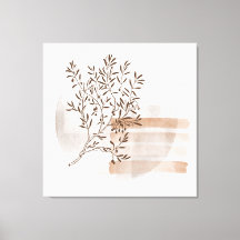 Bohemian Style Abstrato Floral Art Canvas