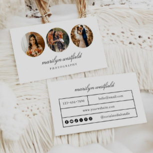 Boho 3 Photo Freelance Cartão de visita