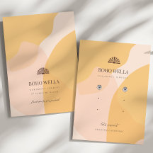 Boho Abstrato forma o monitor com o logotipo