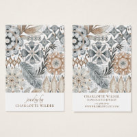 Boho Abstrato forma uma placa de exibição de orelh