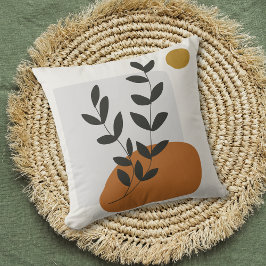 Boho Abstrato Minimalista Almofada tema de outono 