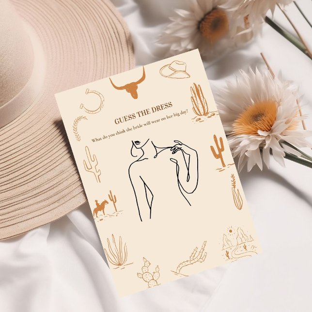 Boho adivinha o cartão do chá de panela de roupas  (Criador carregado)