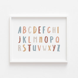 Boho Alphabet poster
