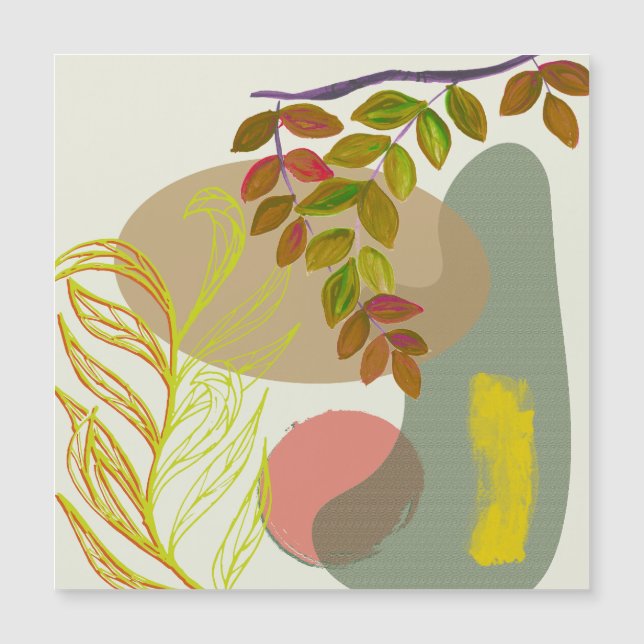 Boho Amarelo Botânico Verde (Frente)