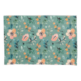 Boho aquarela padrão Belo azul floral